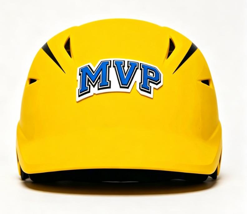 Decal helm baseball timbul