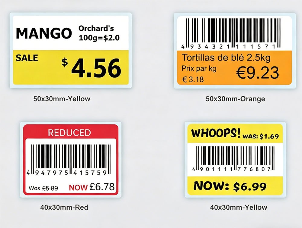 Label barcode harga MRP untuk kosmetik