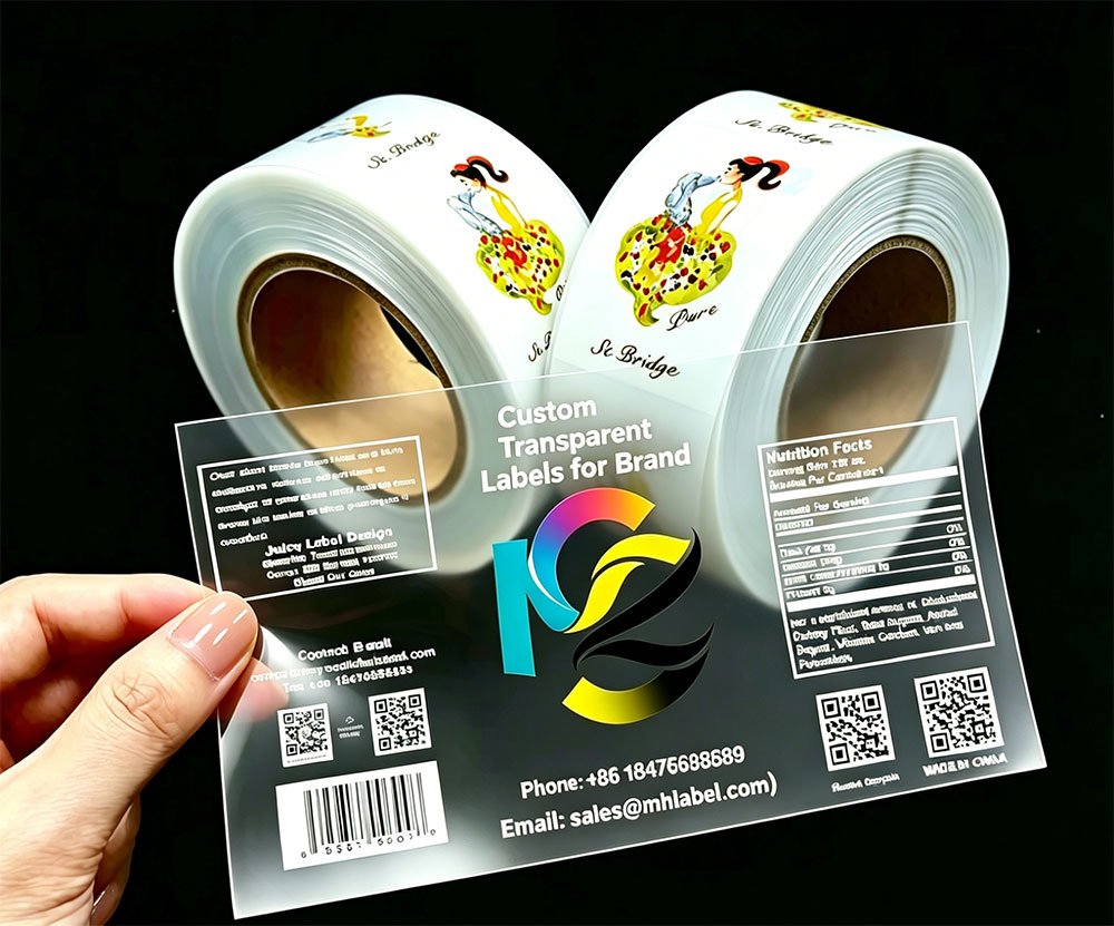 Label Transparan Custom