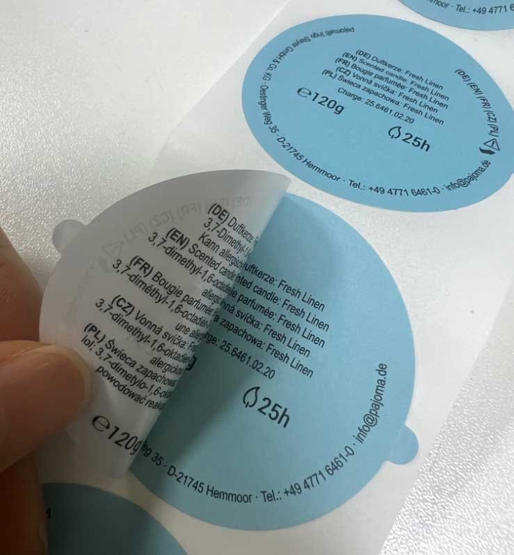 Label Piggyback Flush Cut