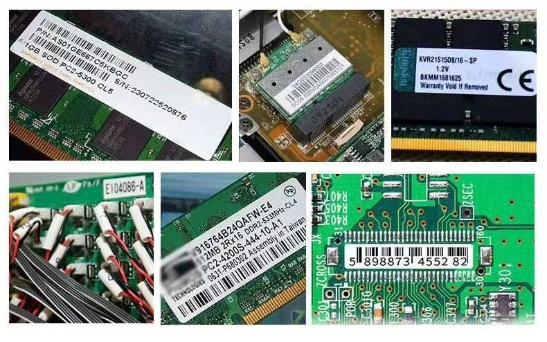 Label self-adhesive tahan suhu tinggi untuk PCB