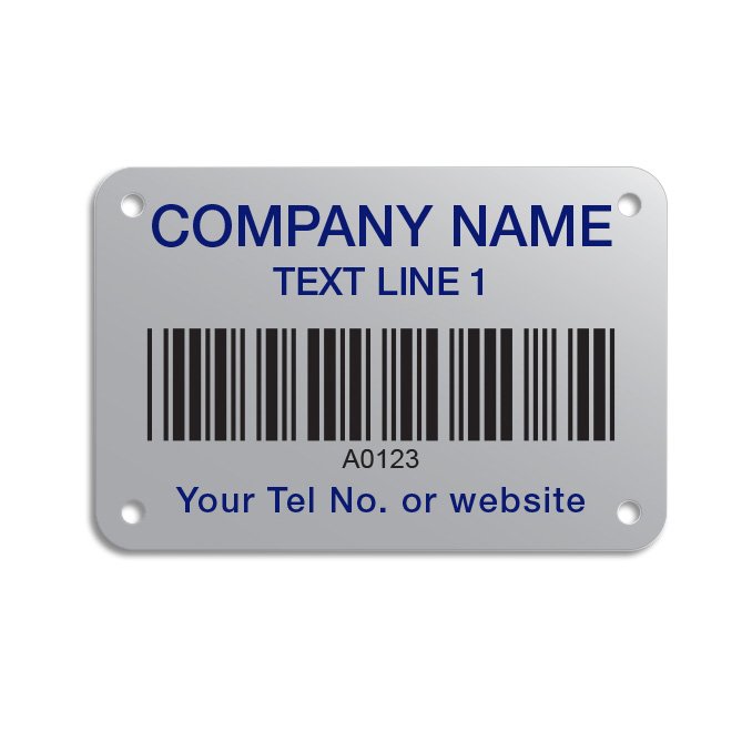 Label Nomor Seri Logam