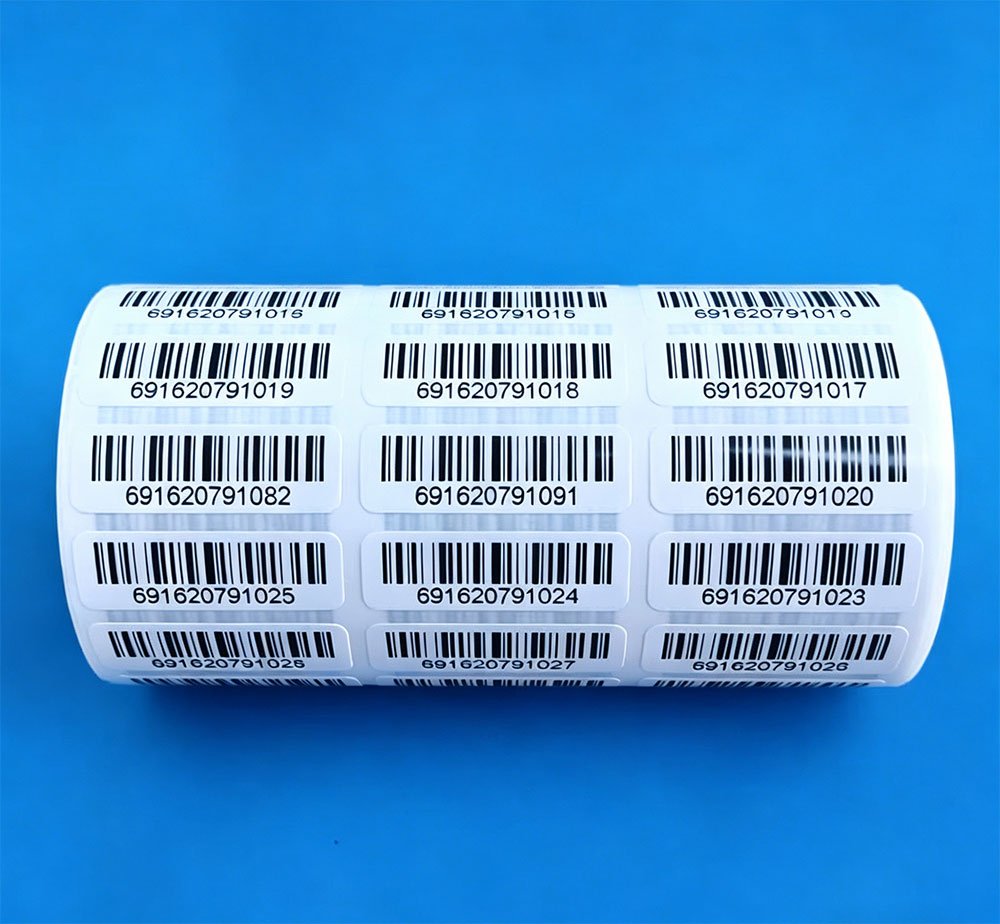 Label barcode harga MRP supermarket
