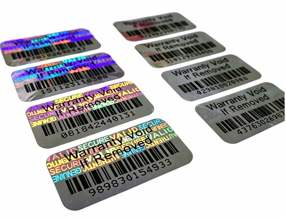 Label Barcode Keamanan Holografik