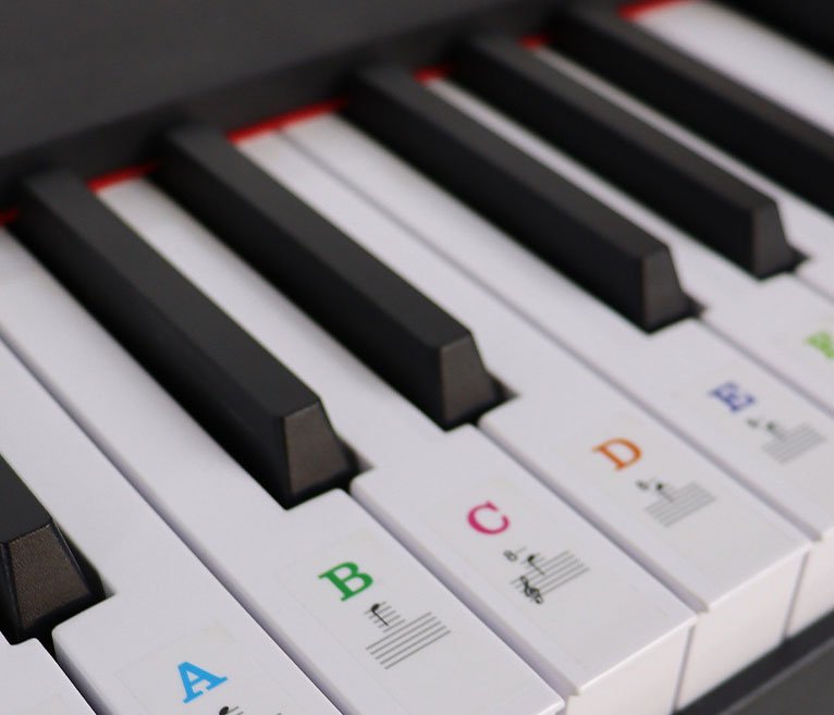 Set label piano standar 36-37 tombol