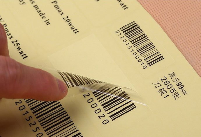 Label Barcode Transparan